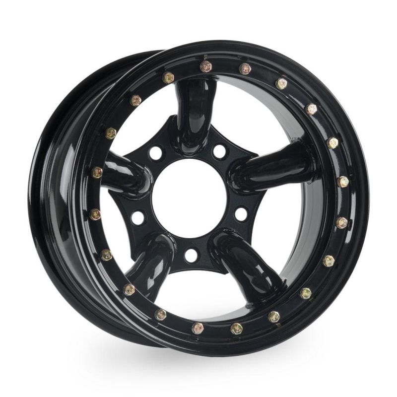 Black Beadlock Steel Wheels Modular Wheel 16X8" 5X165