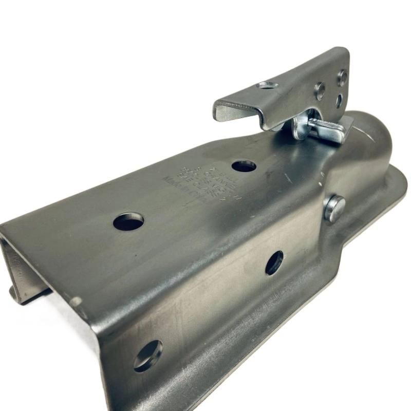 2000lbs 2-1/2" Channel Zinc Plated Straight Tongue Trailer Coupler