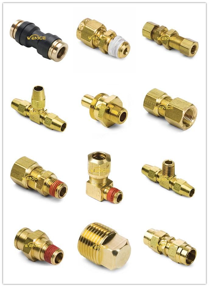 Brass Compression Tubing Female Connector for Brass Tube Fittings