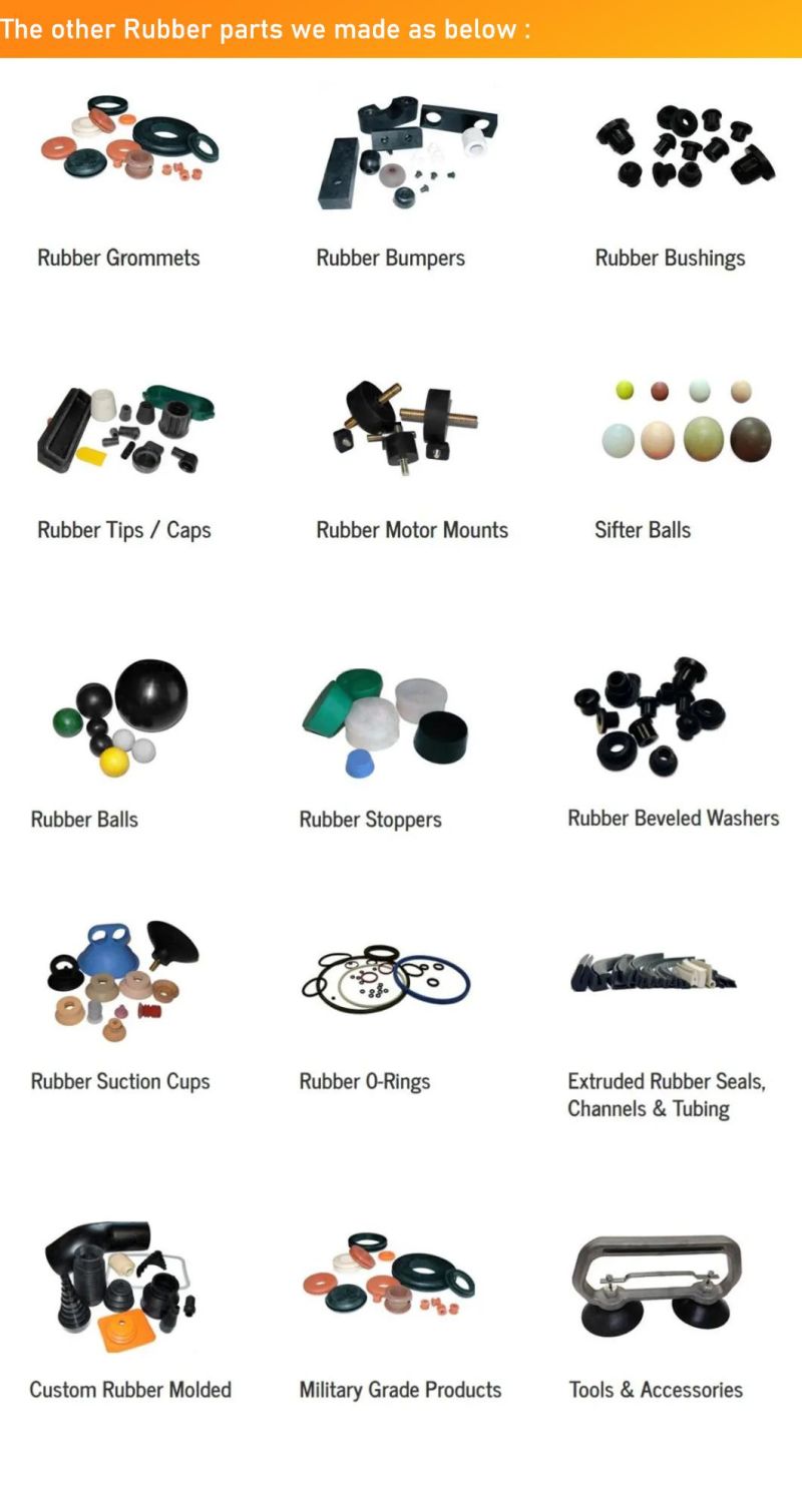 Nr/NBR/EPDM/Silicone Rubber Buffers Mounts for Auto, Machinery Equipment