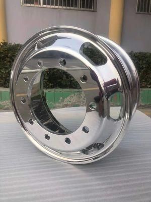 Aluminum Alloy 9.00X22.5 8.25X22.5 Truck Heavy Duty Dump OEM Brand Bright Light Polished Forged Wheel Rim