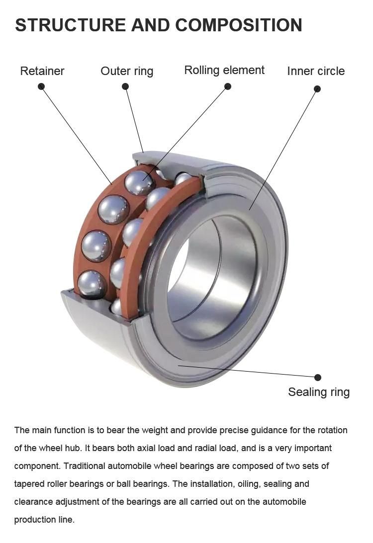 Auto Rear Axle Wheel Bearing Used on Mitsubishi Wg4005415347 Dac37720237 GB12258 35bwd19e NSK NTN Koyo NACHI Wheel Hub Bearing