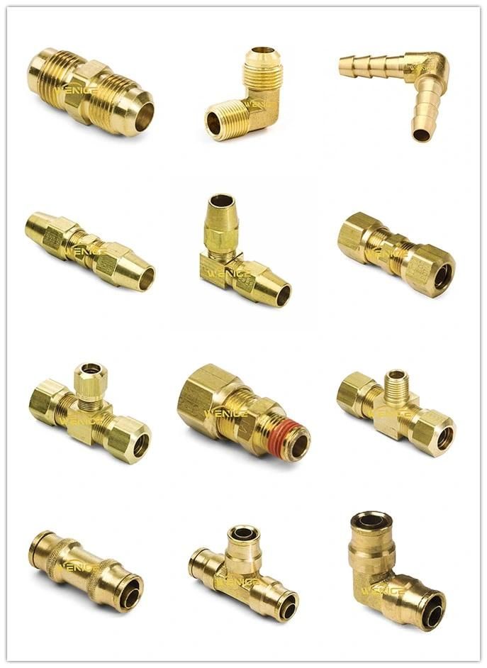 Brass Inverted Flare Adapter Brake Tube Connector Brass Hydraulic Brake Tube Adapter Coupling Brass Fuel Tube Nut