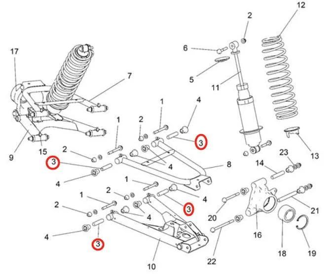 Polaris Ranger 5138797 Shaft - Pivot