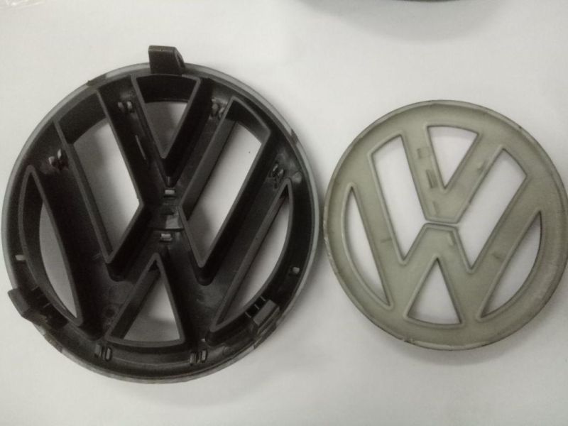 Car Sales golf 6 carbon fiber emblem 135mm front emblem Logo and 110mm back emblem 5K0853601C-2