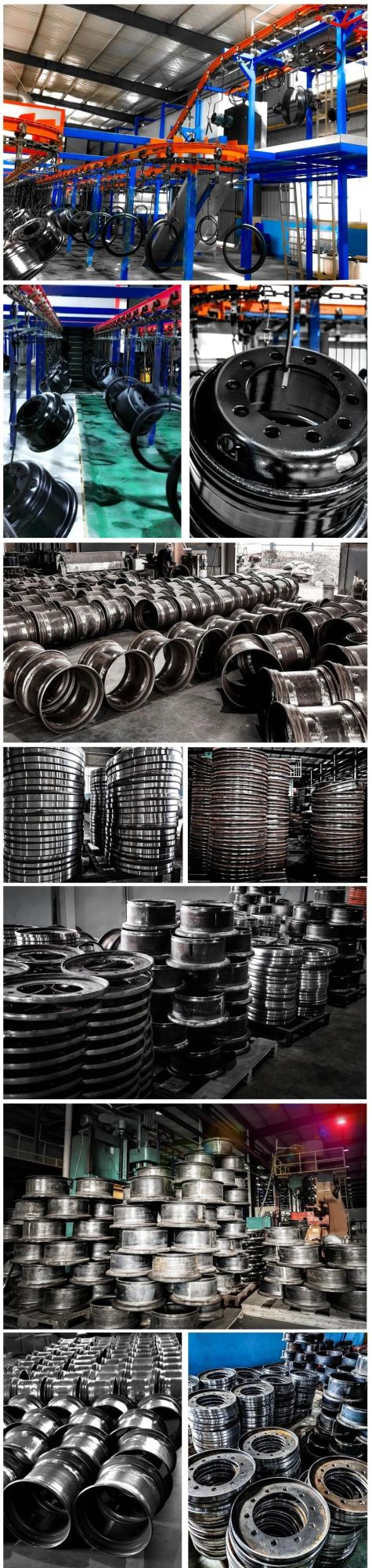 Multipiece Tubeless OTR Steel Wheel Rims Loader Rims Wheels for Truck 10.00-20 Tire Size 14.00-20