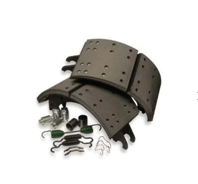 Heavy duty truck trailer semi-metallic brake shoes WVA 4719 with repair sets