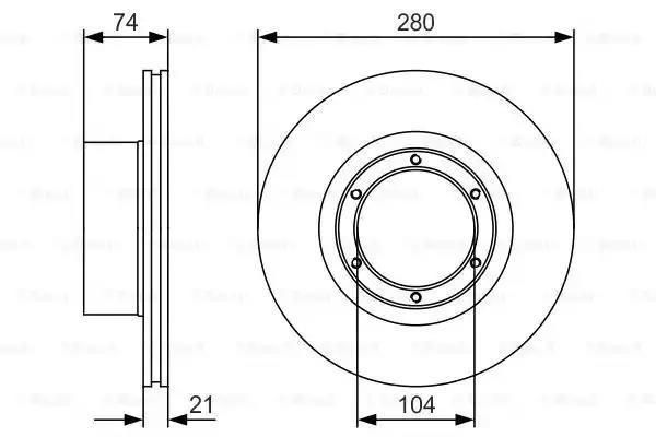 Vented Brake Disc Parts No 33023501077 for Gazelle Bus Box