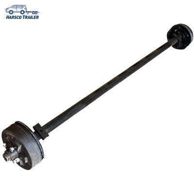 3000KG Capcaity,PCD 6-152.4,60mm Round Tube 12 inch Hydrualic Drum Brake Axle