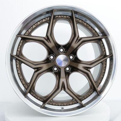 New Design High Quality 17 to 26 Inch Customized 3 Pieces Forged Split Wheel Deep Dish 5X112 5X114.3 5X130 Alloy Wheel