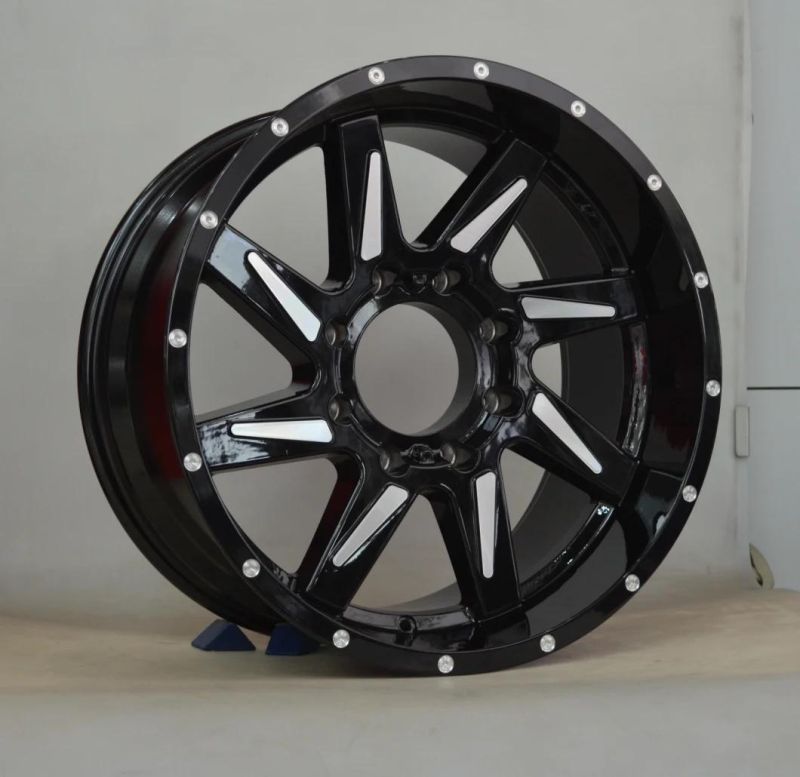 Aftermarket Two Colour Black and Sliver Center Forged Wheels Rim