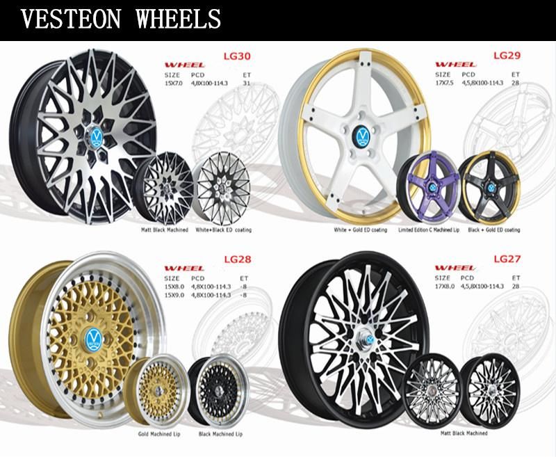 Custom Two Pieces or Three Pieces Forged Alloy Wheel (18-26 inches)