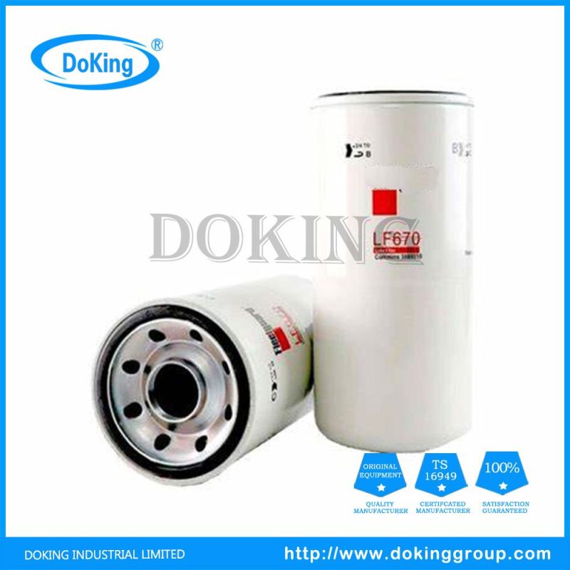 Engine Oil Filter Lf670 for Trucks/Excavators