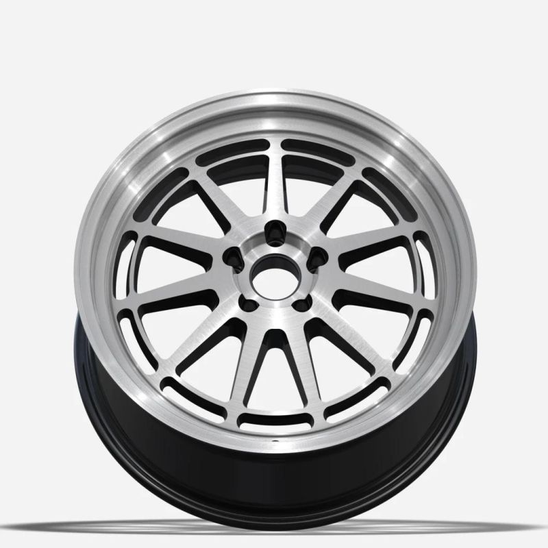 Aftermarket Aluminum Alloy Wheel Rims 19 Inch 5X112-114.3 30/45 Et Black Machined Face Wheels for Passenger Car Wheel