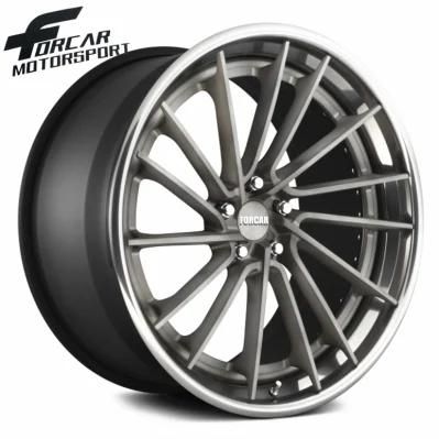 T6061 Aluminum Passenger Car Wheels Forged Two-Pieces Rim