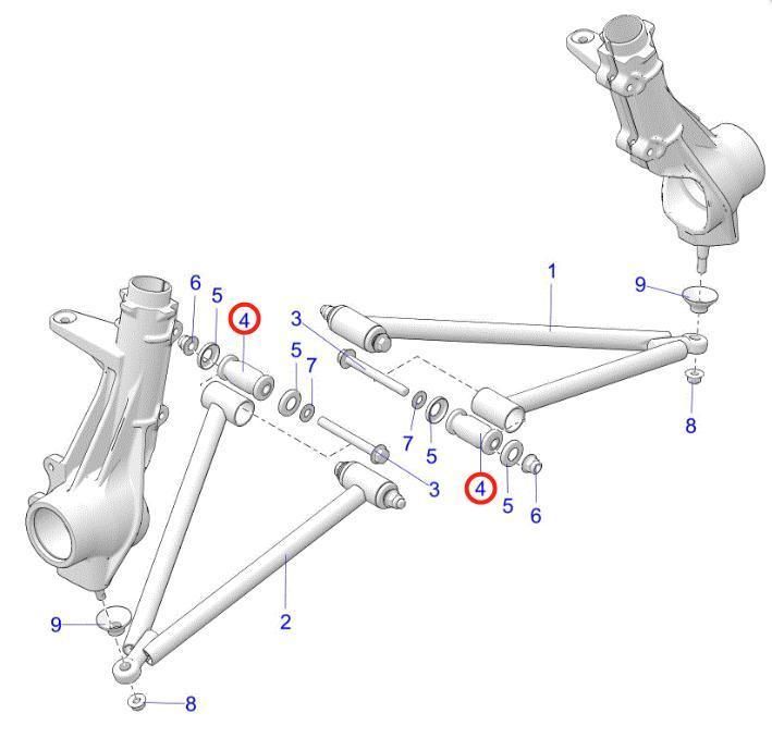 2021 Polaris Sportsman a-Arm and Strut Mounting &Shaft