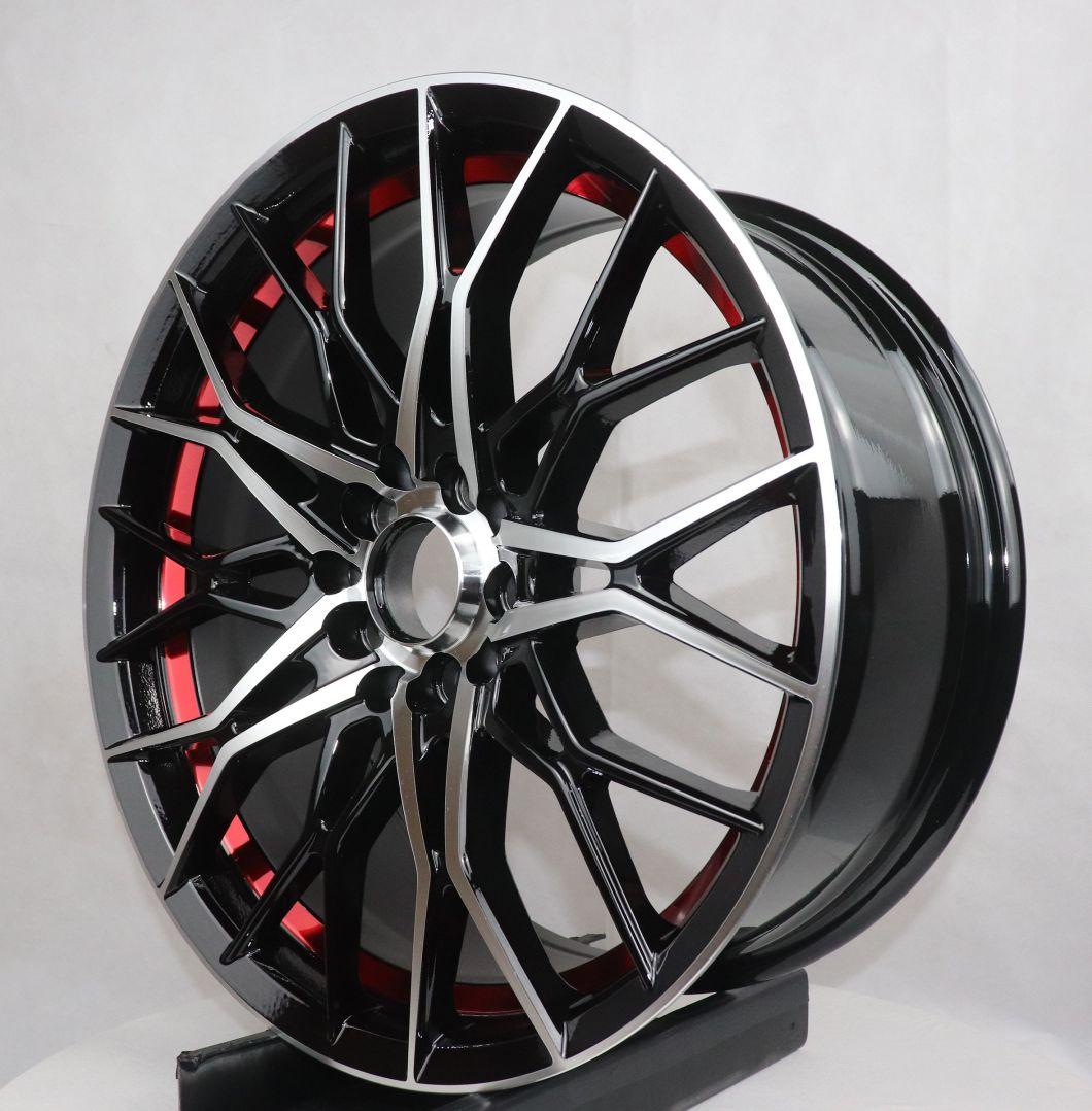 Popular Fancy Sport Aftermarket Sepcial Undercutting Red Line Design Alloy Wheel Car Rim