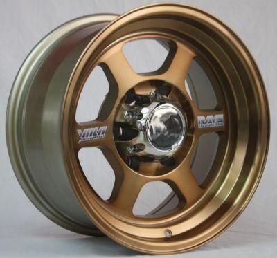 New Design High Quality Deep Lip Gold Mashined Face Alloy Wheels