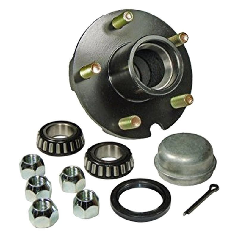 Trailer Hub, 1-1/16" X 1-1/16" Bearings, 5 X 4.5" Bolt Pattern, Special Short Hub Length, Pre-Greased. Bt-150A Trailer Idler Hub