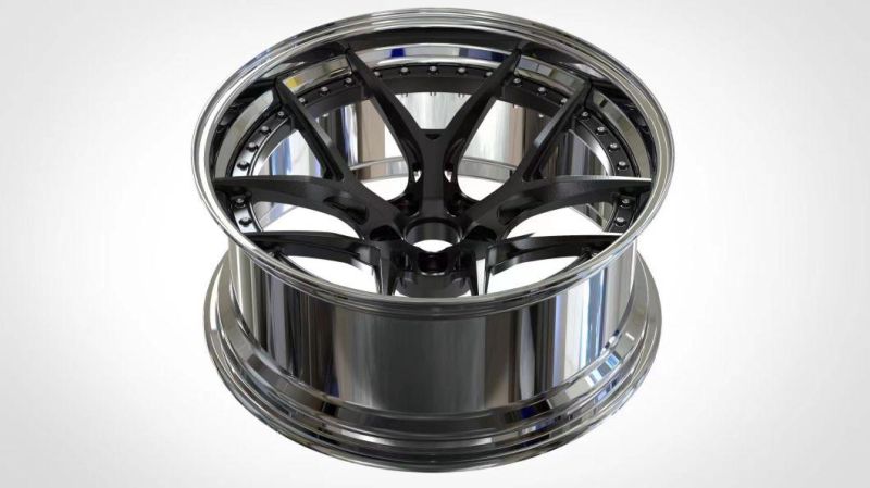 Aviation Aluminum Alloy 6061 Custom Forged Car Wheel PCD5X120 Forged Car Wheel