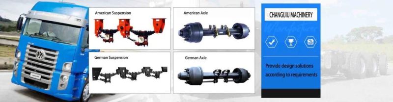 2022 Model Semi Trailer Suspension System American Type Suspension for Trailer Axle