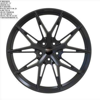 Black Full Painting 20 Inch 5X114.3 Alloy Wheel Car Wheel