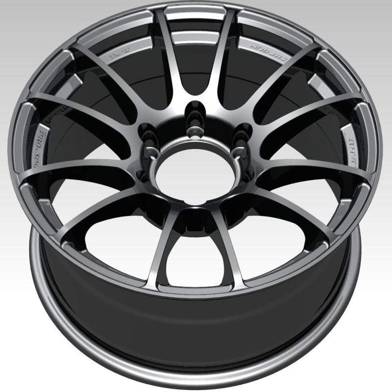 OEM/ODM 17 Inch 6X139.7 Aluminum Alloy Wheel Rim for Passengers Car Tires Factory Wholesale Rims Black Machined Face and Lip