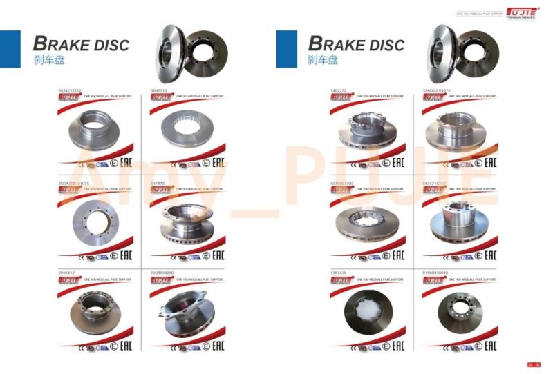 1402272 1386686 1852817 Truck Brake Disc for Scnia 4 Series Truck Parts