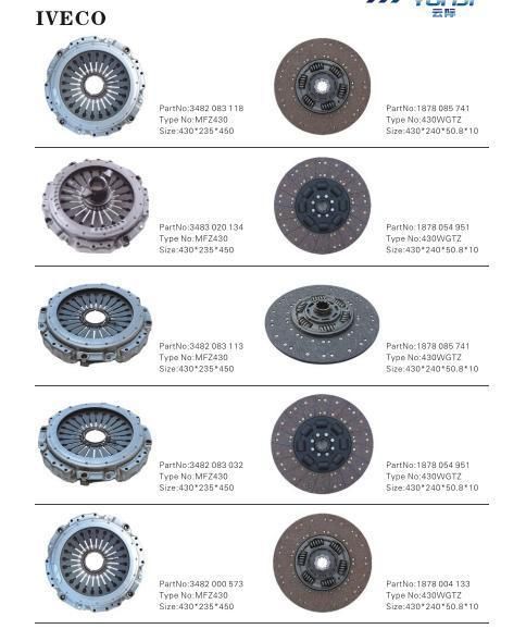 Clutch Pressure Plate for Dong Feng Truck OE 3482081232 Truck Clutch Disc Kit Clutch Cover