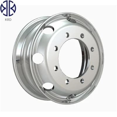 Heavy Duty Truck Bus Dump Polished Bright Forged 19.5X6.75 Aluminum Alloy Wheel Rims