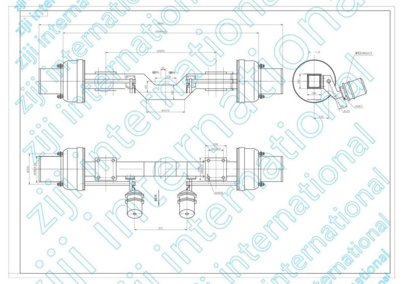 Oilfield Workover Rig Axle Steering Axle Drive Axle Steering Through Drive Axle Steering Drive Axle Through Axle Rigid Drive Axle