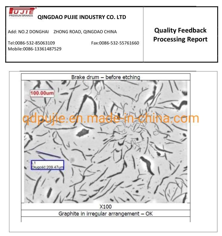 Td403 80876716 Trailer Brake Drum for South Africa Market