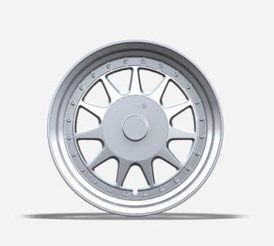 Professional Manufacturer Alumilum Alloy Wheel Rims 15/16 Inch 4/8 Hole 100/114.3 PCD Silver Finish for Passenger Car Wheel Car Tires