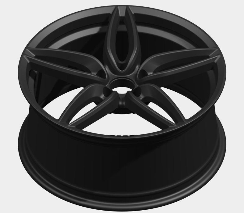 Professional Manufacturer Aluminum Alloy Wheel Rims 19 Inch 5X114.3 Black Color Finish for Passenger Car Wheel