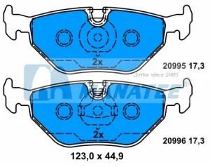 Rear Disc Brake Pads for BMW E30 E36 E32 E34 34 21 1 158 266