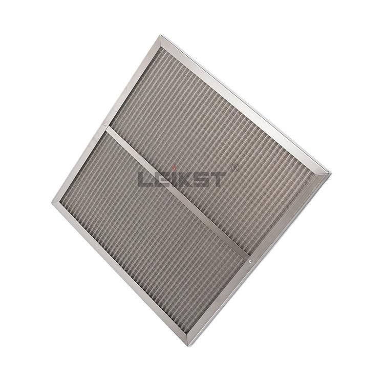 G2 Efficiency Aluminum Frame Abd Media Pre Filter 290*595*22mm G1 G2 Metal Washable Metallic Mesh Primary Air Filter