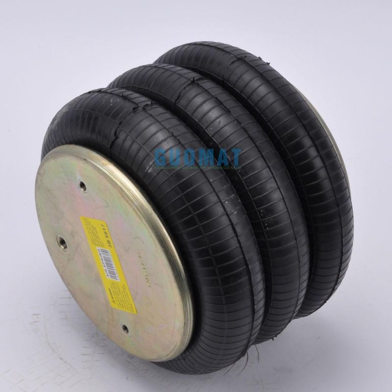 1/4NPT Air Inlet Triple Convoluted Air Spring Balloon Rubber Air Bellow M10X1.5