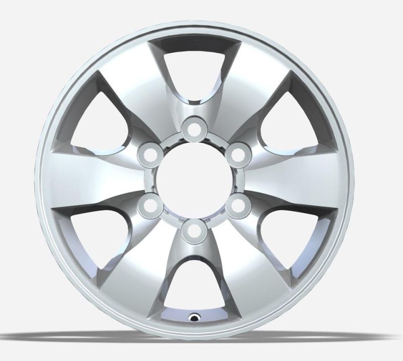 16X7.0 Inch 30 Et 6X139.7 China Professional Manufacturer Aluminum Alloy Wheel Rims Silver Machined Face and Lip for Passenger Car Tires Car Wheel