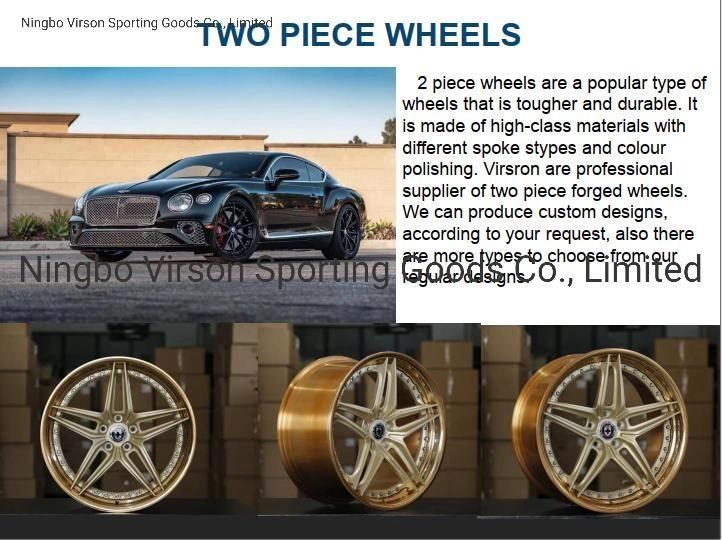 Wholesale 18 19 20 21 22 Inch 5X112 Aftermarket Alloy Luxury Car Wheels Rims Brush Silvery Bronze Wheels for 911