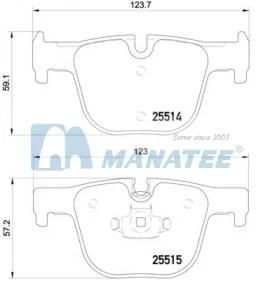 Rear Disc Brake Pads for BMW 335 428 435 (34 21 6 850 570)