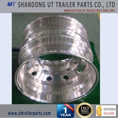 22.5X14 Machined and Polished Trailer Aluminum Alloy Wheel Rim