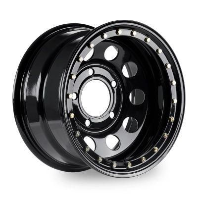 Black Beadlock Steel Wheels Modular Wheel 17X9&quot; 5X165