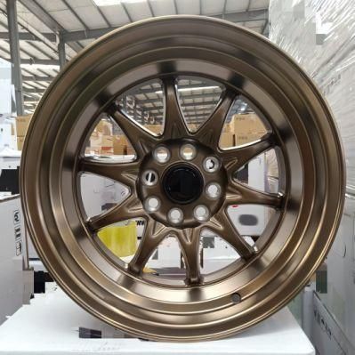 Customized Matte Bronze 15/16/17/18 Inch Passenger Car Rims Casting Aluminum Alloy Wheel Rims