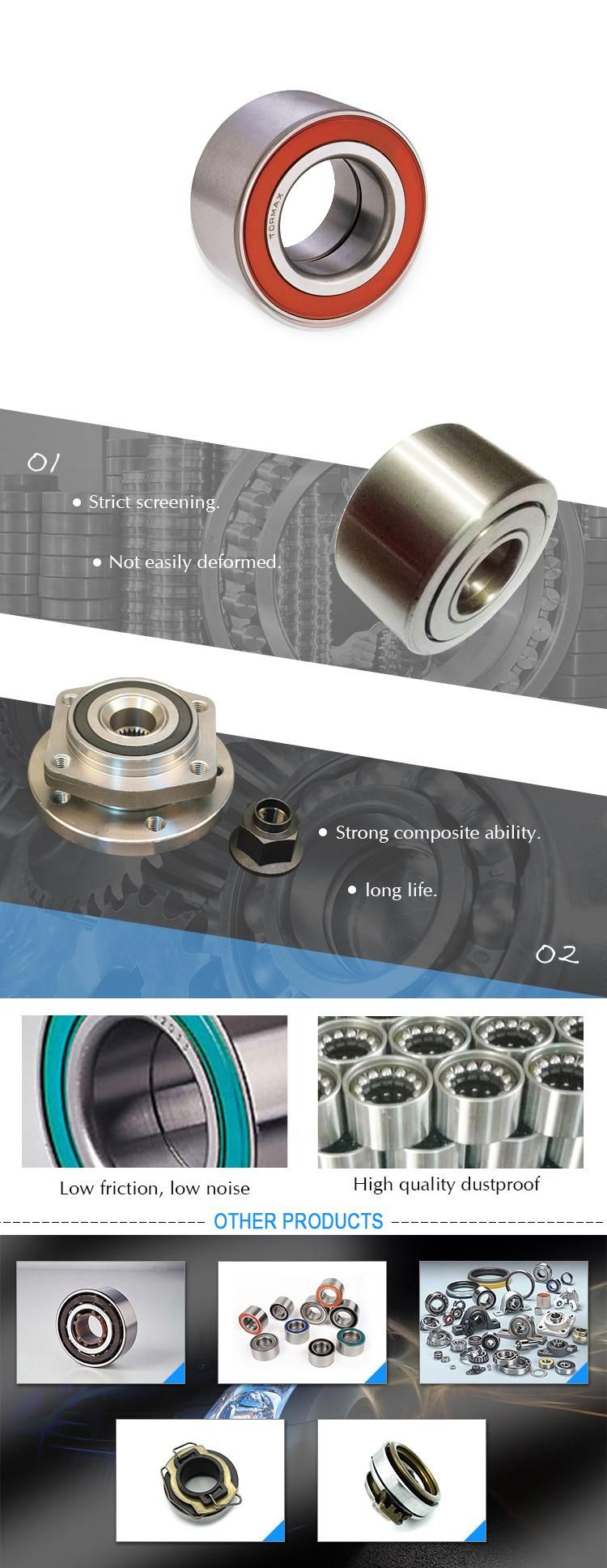 Auto Hub Bearing Sbd259030X2 Is Suitable for Fan Air Conditioning of Buses