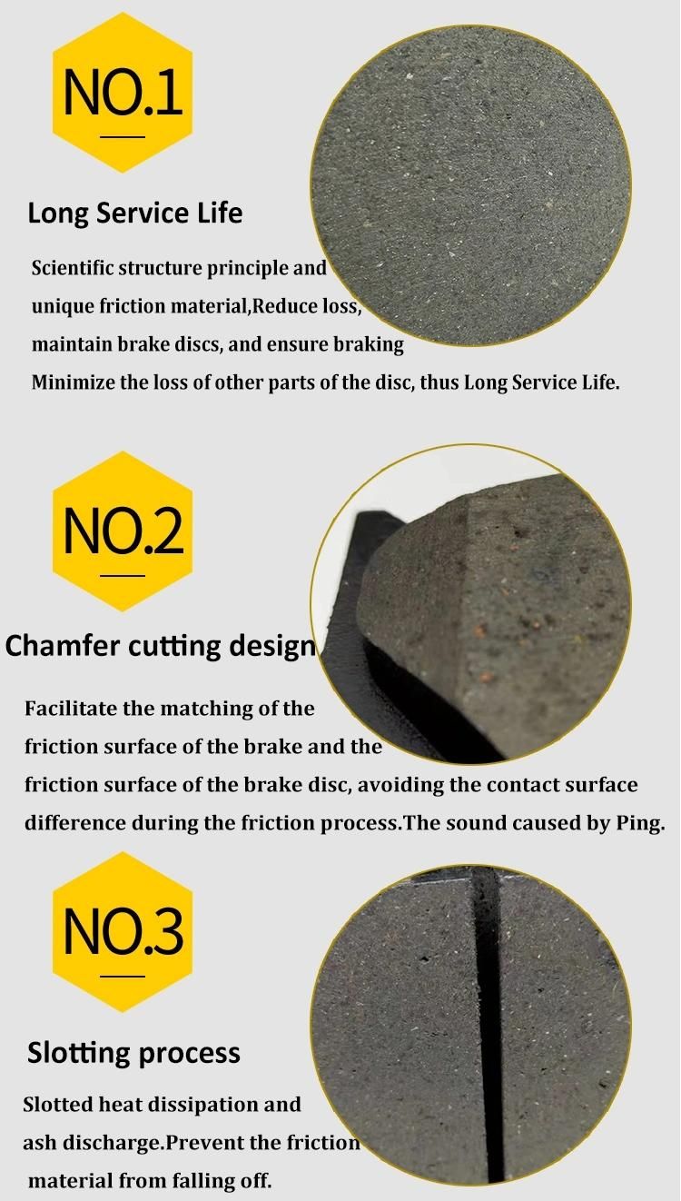 High Quality Car Auto Parts Rear Brake Pad for Toyota