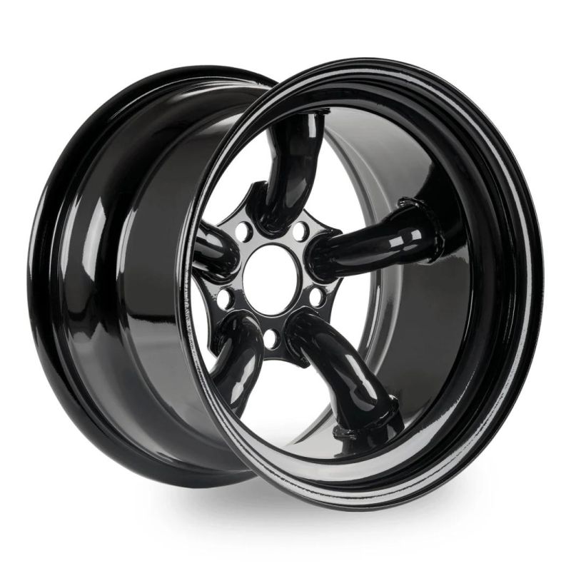 Black Steel Wheels 5 Pipes 5 Split Spoke Wheel 16X10" 5X120