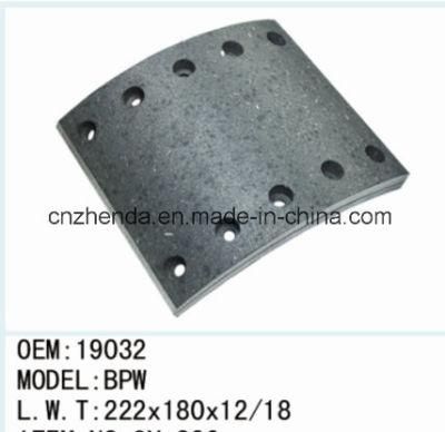 *Heavy Duty Truck Brake Lining (QY-19032)