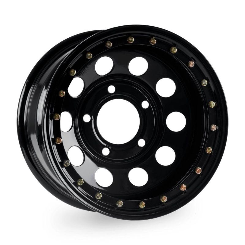 Black Beadlock Steel Wheels Modular Wheel 17X9" 5X165