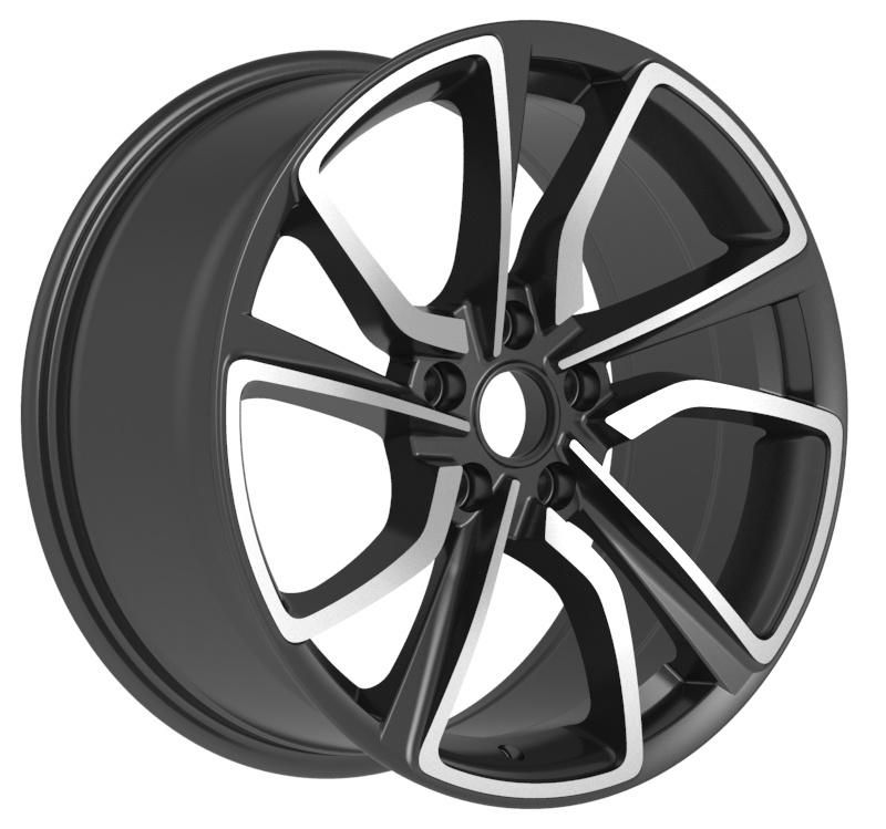 OEM/ODM Alumilum Alloy Wheel Rims 18X8.5 Inch 5X114.3 PCD Black Machined Face Color Finish Professional Manufacturer for Passenger Car Wheel Car Tire