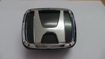 Black Fits Honda head emblem with pedestal badge emblem front rear Logo